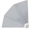 vidaXL مظلة شرفة جانبية قابلة للطي رمادي 210&times;210 سم
