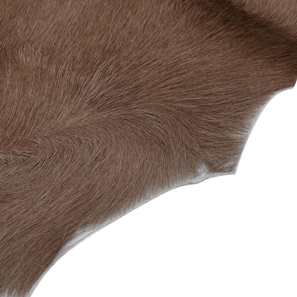 vidaXL جلد ماعز مختلط بني وأبيض 100x60 سم