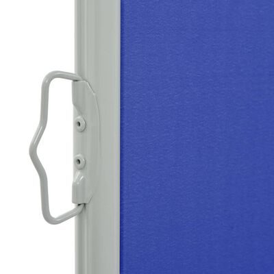 vidaXL مظلة فناء جانبية قابلة للسحب 100×300 سم أزرق
