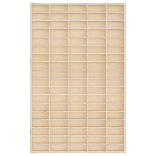 vidaXL خزانة عرض خشبية لهواة الجمع من تحتوي على 90 حجرة، 50.5×4.5×79 سم