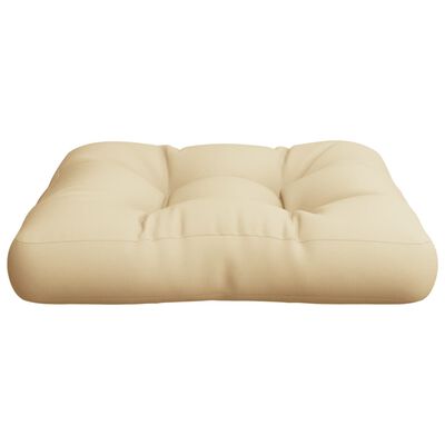 vidaXL وسادة أريكة طبلية بيج 50×50×10 سم
