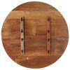 vidaXL سطح طاولة دائري 70 سم 25-27 ملم خشب صلب مستصلح