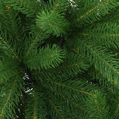 vidaXL شجرة عيد ميلاد صناعية أوراق إبرية شبه حقيقية 240 سم أخضر