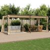 vidaXL 313900 vidaXL Gazebo with Curtains 6x3 m Taupe Steel (not for individual sales / blocked all in blockcades)