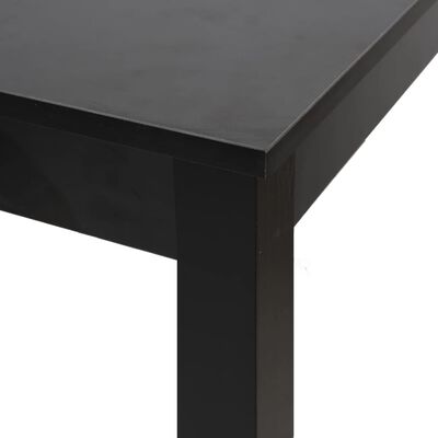 vidaXL طاولة بار خشب MDF أسود 55×55×107 سم