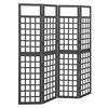 vidaXL مقسم غرفة/تعريشة 4 ألواح خشب تنوب صلب 161&times;180 سم