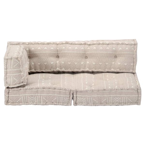 vidaXL بوف قماش بيج