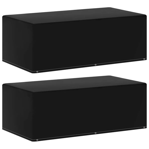 vidaXL أغطية أثاث حديقة 2 ق 6 فتحات تثبيت لشواية الغاز 60x90x170 سم