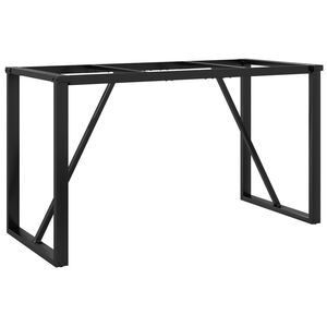 vidaXL أرجل طاولة طعام على شكل حرف O، مصنوعة من الفولاذ، أبعادها 140&times;60&times;73 سم