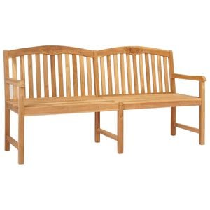 vidaXL مقعد الورد المنحوت يدويًا 150 x 60 x 90 سم خشب تيك صلب طبيعي