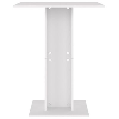 vidaXL طاولة بيسترو أبيض 60×60×75 سم خشب مضغوط