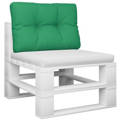 vidaXL وسادة أريكة طبليات أخضر 60×40×10 سم