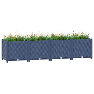 vidaXL حوض زراعي مرتفع 160&times;40&times;38 سم بولي بروبيلين