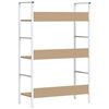 vidaXL رف كتب vidaXL 3 طبقات لون بلوط 60&times;27.6&times;90.5 سم خشب صناعي