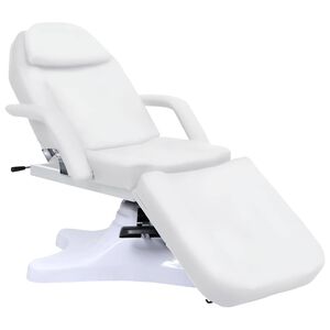 vidaXL طاولة مساج بيضاء 180&times;62&times;(86.5-118) سم
