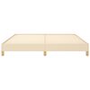 vidaXL إطار سرير دون مرتبة لون كريمي 200x180 سم قماش