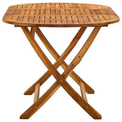 vidaXL طاولة حديقة قابلة للطي 160×85×75 سم خشب سنط صلب