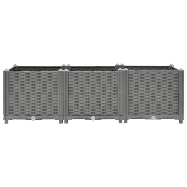 vidaXL سرير مرتفع من، 120×40×38 سم، مصنوع من مادة البولي بروبيلين