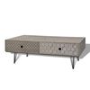 vidaXL طاولة قهوة 100&times;60&times;35 سم رمادي