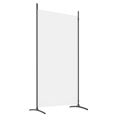 vidaXL مقسم غرفة 2-ألواح أبيض 175×180 سم قماش