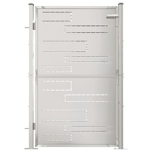 vidaXL بوابة حديقة 100×150 سم فولاذ مقاوم للصدأ