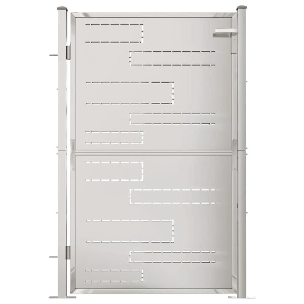 vidaXL بوابة حديقة 100×150 سم فولاذ مقاوم للصدأ