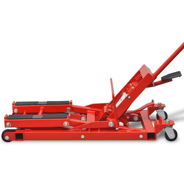 vidaXL 210321 رافعة دراجات نارية/دراجات رباعية هيدروليكية 680 كجم أحمر