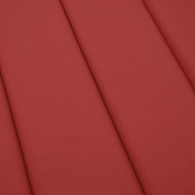 vidaXL وسادة كرسي تشمس أحمر 200×50×3 سم قماش