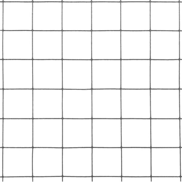 vidaXL سياج سلكي للدجاج فولاذ مع طلاء (PVC) 1&times;25 م رمادي