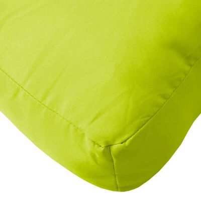 vidaXL وسادة أريكة طبليات أخضر ساطع 50×40×10 سم