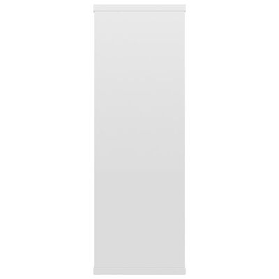 vidaXL رفوف حائط أبيض لامع 104×20×58.5 سم خشب مضغوط