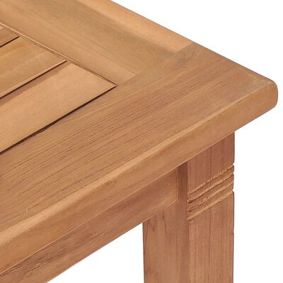 vidaXL طاولة سفرة حديقة 85×85×75 سم خشب ساج صلب