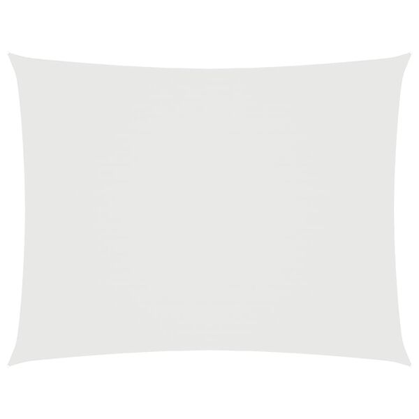 vidaXL مظلة شراعية قماش أكسفورد مستطيلة 2.5×3.5 م أبيض