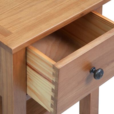 vidaXL طاولة جانبية 47x30x36 سم خشب بلوط صلب