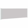 317974 vidaXL Patio Retractable Side Awning 200x600 cm Grey - Untranslated