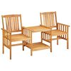 vidaXL كراسي حديقة مع طاولة شاي 159&times;61&times;92 سم خشب سنط صلب