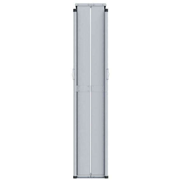 vidaXL مظلة جانبية قابلة للسحب بني 100×1000 سم