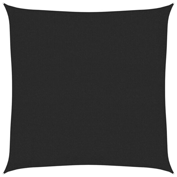 vidaXL مظلة شراعية 160 جم/م² أسود 2×2 م HDPE