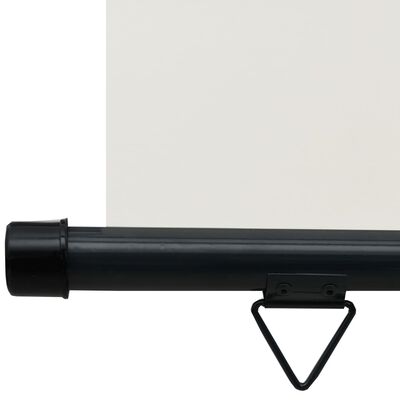vidaXL مظلة شرفة جانبية 65×250 سم كريمي