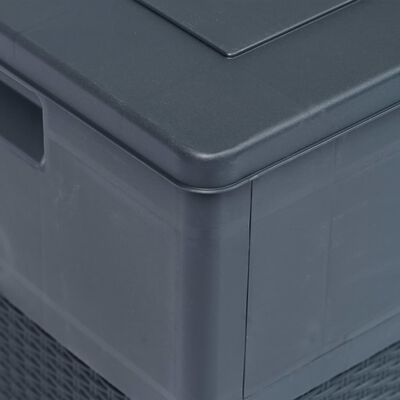 vidaXL صندوق تخزين للحديقة 320 لتر أنثراسيت