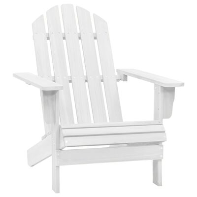 vidaXL كرسي حديقة خشب أبيض