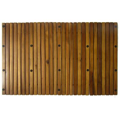 vidaXL خشب الأكاسيا سجادة حمام 80×50 سم