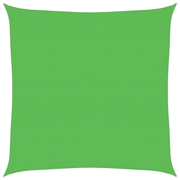 vidaXL مظلة شراعية 160 جم/م² أخضر فاتح 4×4 م HDPE