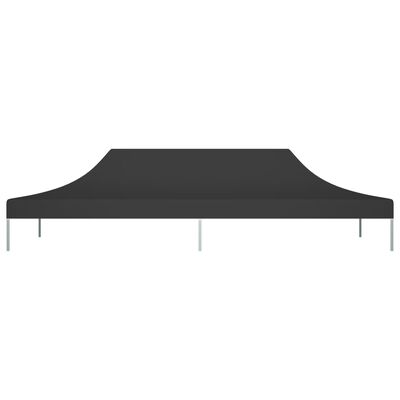 vidaXL سقف خيمة حفلات 6×3 م أسود 270 جم/م²