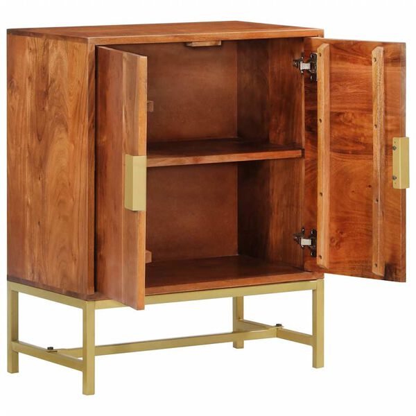 vidaXL خزانة جانبية 60×35×75 سم خشب أكاسيا صلب