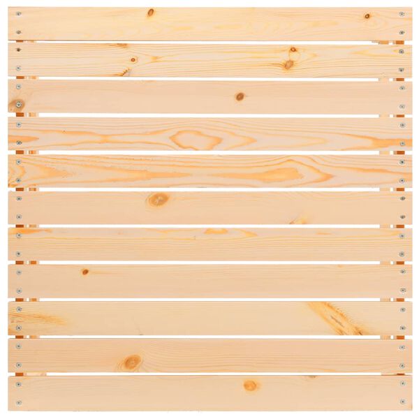 vidaXL مسند قدم حديقة مع وسادة خشب صنوبر صلب