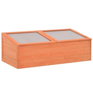 vidaXL دفيئة بيت محمي خشب 100&times;50&times;34 سم