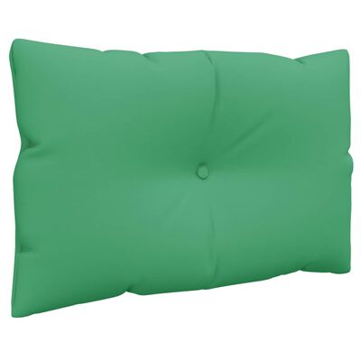 vidaXL وسائد أريكة باليت 2 قطع قماش أخضر