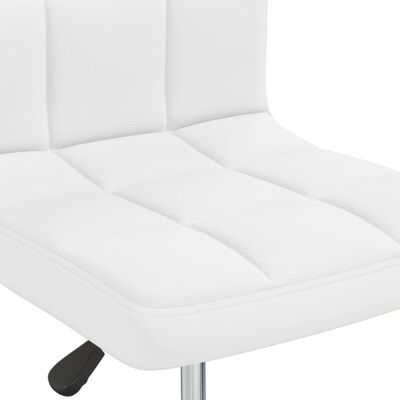 vidaXL كرسي بار جلد صناعي أبيض
