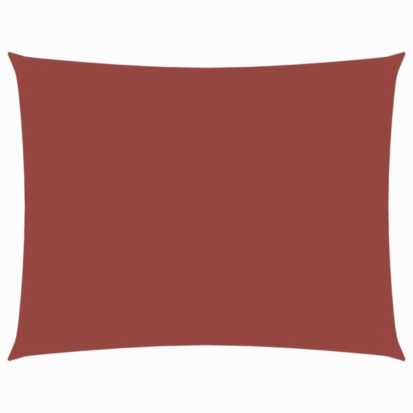 vidaXL مظلة شراعية قماش أكسفورد مستطيلة 3.5&times;4.5 م قرميدي